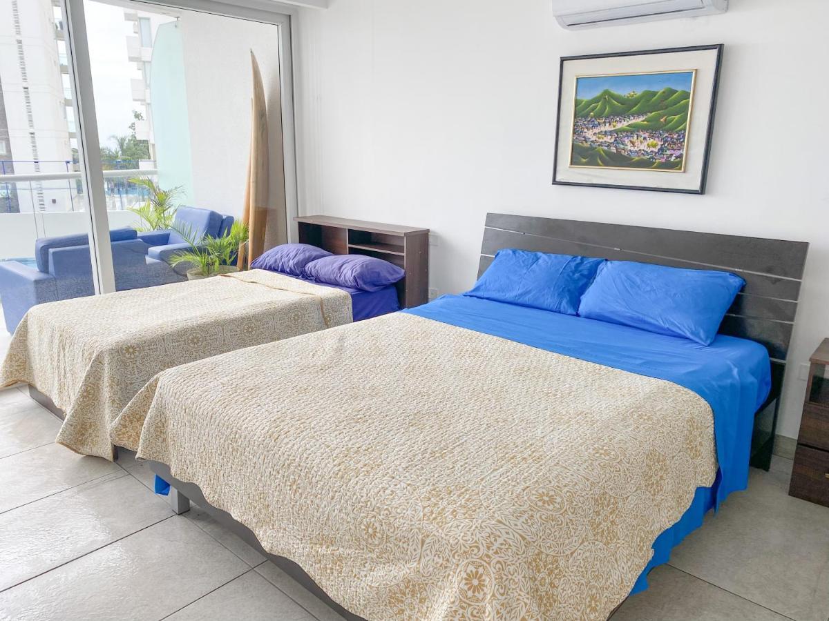 M3 Lujoso Y Comodo Departamento Con Playa 2 Piscinas Cancha De Tenis Jacuzzi Seguridad 24 Horas Manta Buitenkant foto